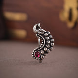 Oxidized Peacock Stone Nath
