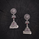Oxidized Long Triangle Shape Jhumki