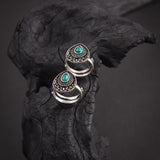 Pan Shape Green Stone ToeRing