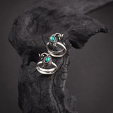 Peacock Green Stone Toe Ring