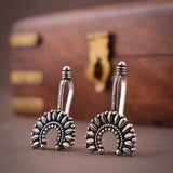 Pan Shape Motive Oxidised Bugdi