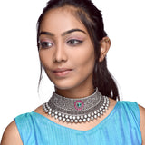 Embrace Timeless Elegance with Our Stunning Oxidised Chokar Collection