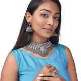 Embrace Timeless Elegance with Our Stunning Oxidised Chokar Collection