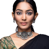 Embrace Timeless Elegance with Our Stunning Oxidised Chokar Collection