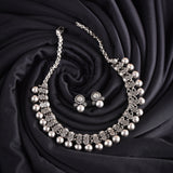 Oxidised Kolhapuri Necklace