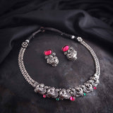 Oxidised Delicate Necklace