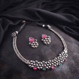 Oxidised Delicate Necklace
