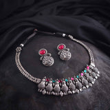 Oxidised Delicate Necklace