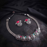 Oxidised Delicate Necklace