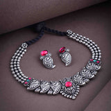 Oxidised Boll chain Necklace