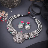 Oxidised Durga Maa Boll Chian Necklace
