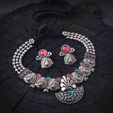 Oxidised Boll Chain Necklace