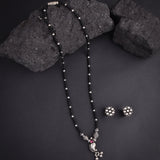 Oxidised Mango Shape Motive 18 Inches Mangalsutra