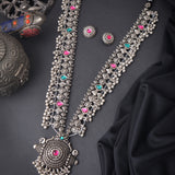 Oxidized Kolhapuri Saaj Long Necklace
