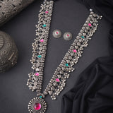 Oxidized Kolhapuri Saaj Long Necklace