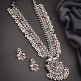 Oxidized Kolhapuri Saaz Long Necklace