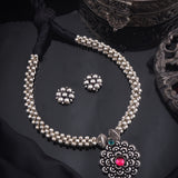 Kolhapuri Oxidised Thushi Necklace