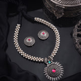 Kolhapuri Oxidised Thushi Necklace