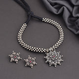 Kolhapuri Oxidised Thushi Necklace