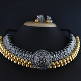 Oxidized Kolhapuri Wajratika Traditional Necklace