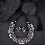 Oxidized Kolhapuri Wajratika Traditional Necklace