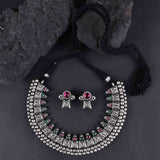 Oxidized Kolhapuri Wajratika Traditional Necklace