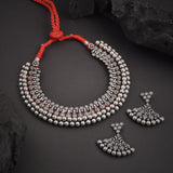Oxidized Kolhapuri Wajratika Traditional Necklace