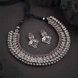 Oxidized Kolhapuri Wajratika Traditional Necklace