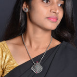 Oxidised Chain With Pendant