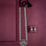 Oxidised Temple Long Necklace