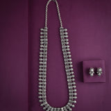 Oxidised Temple Long Necklace