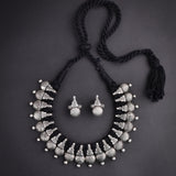 Oxidised kolhapuri Charmps Thread Necklace