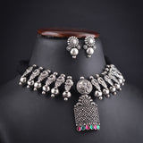Oxidised Black Thread Necklace