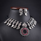 Oxidised Black Thread Necklace
