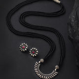 Oxidised Half Round Mangalsutra