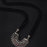 Oxidised Half Round Stone Mangalsutra