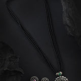 Oxidised Rose Flower Design 18 Inches Mangalsutra