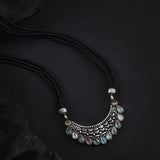 Oxidised Monalisa Stone Long 24 Inches Mangalsutra
