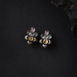 Oxidised Monalisa Stone Long 24 Inches Mangalsutra