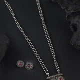 Oxidised Two Layer 2 Pendant 24 inches Mangalutra
