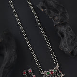 Oxidised Tanmani Stone 24 Inches Mangalsutra