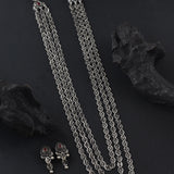 Oxidised Kolhapuri 3 layer Pohahaar Necklace