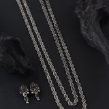 Oxidised Kolhapuri 2 Layer Pohahaar Necklace