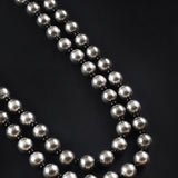 Oxidised Two Layer Ethnic Round Boll Long Mala