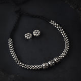 Oxidised Kolhapuri 3 beads thushi