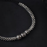 Oxidised Kolhapuri 3 beads thushi