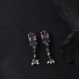 Oxidised Monalisa Stones Tanmani Necklace