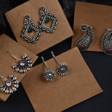 Heritage Earrings Set – Oxidized Silver Romantic Classics