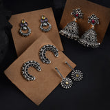 Eternal Earrings Collection – Oxidized Silver Classics