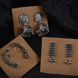 Divine Grace Earrings Collection – Oxidized Silver Love Edit